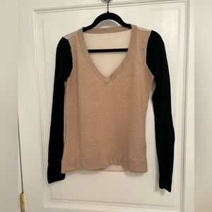 Ann Taylor Tri Color Cashmere sweater